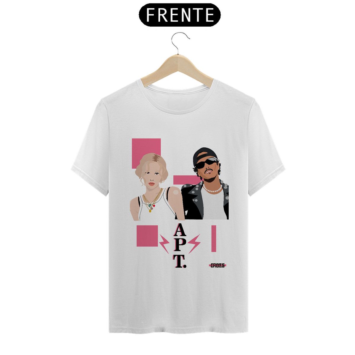 Nome do produto: Camiseta APT Rose e Bruno Mars V1