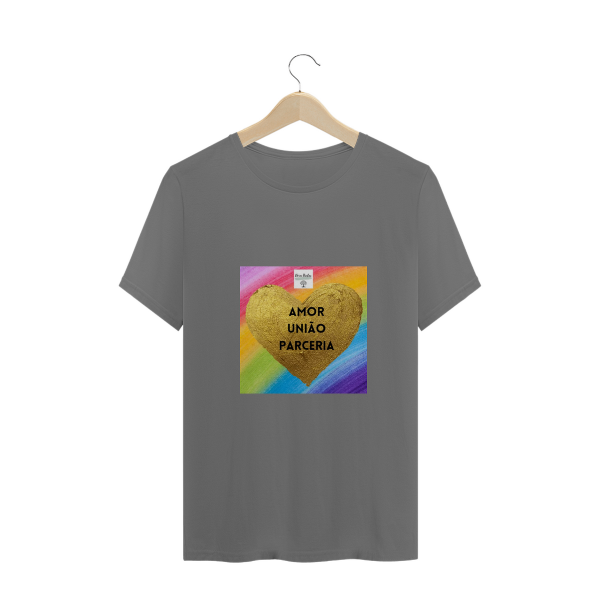 Nome do produto: Camiseta Amor União e Parceria DB