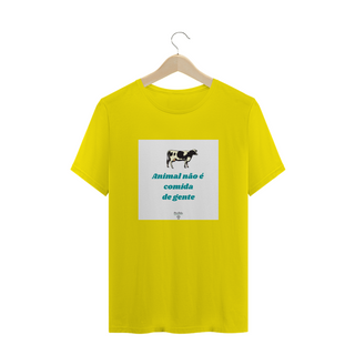 Nome do produtoCamiseta masculina Animal não é comida 