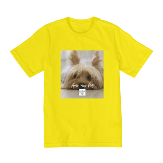 Nome do produtoCamiseta Infantil Amo meu pet 1