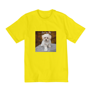 Nome do produtoCamiseta Infantil Amo meu Pet