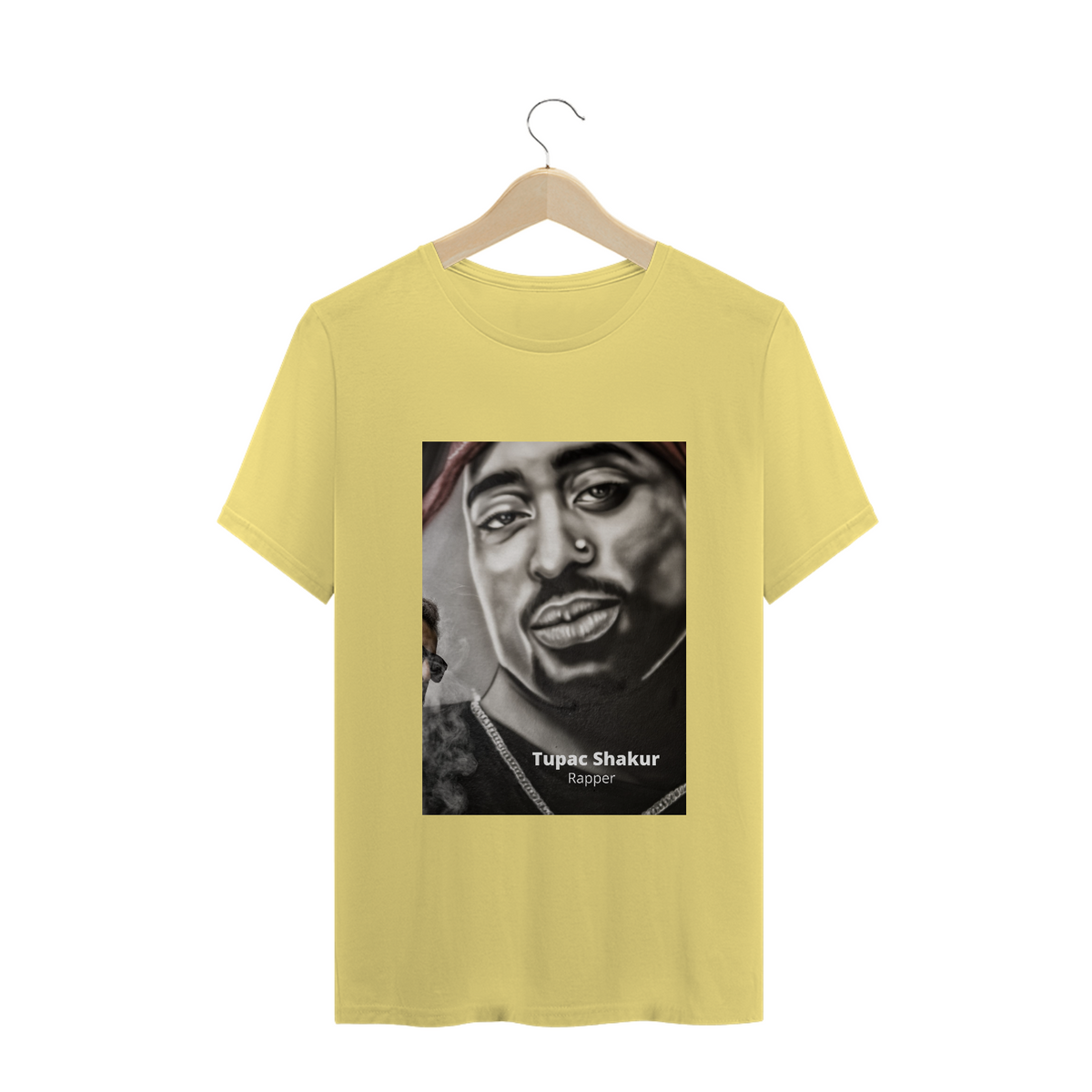 Nome do produto: Camisa Estonada Tupac Amarela 