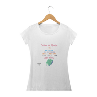 Nome do produtoCamiseta Baby Básica Cuidar de Plantas