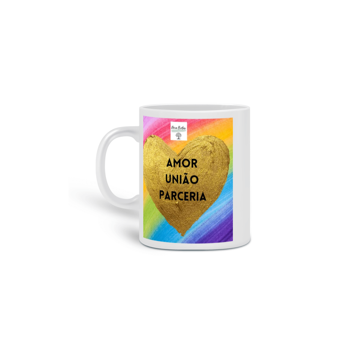 Nome do produto: Caneca Amor União e Parceria