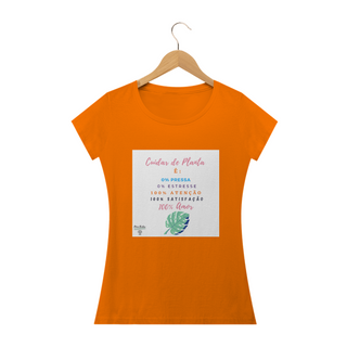 Nome do produtoCamiseta Baby Básica Cuidar de Plantas