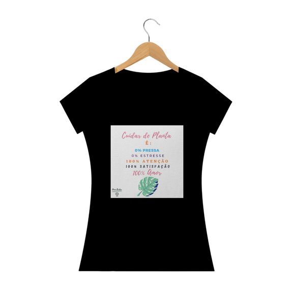 Camiseta Baby Básica Cuidar de Plantas