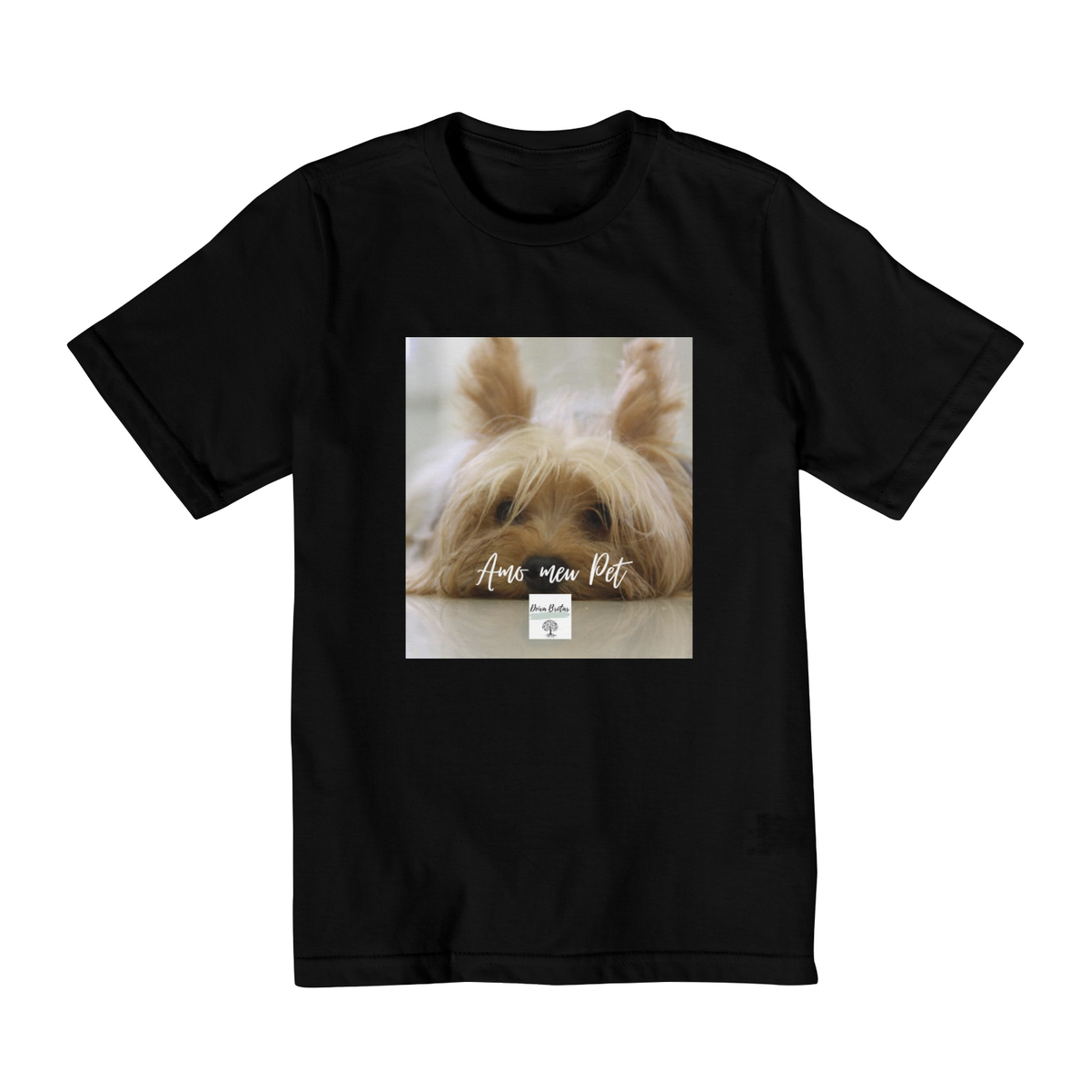 Nome do produto: Camiseta Infantil Amo meu pet 1