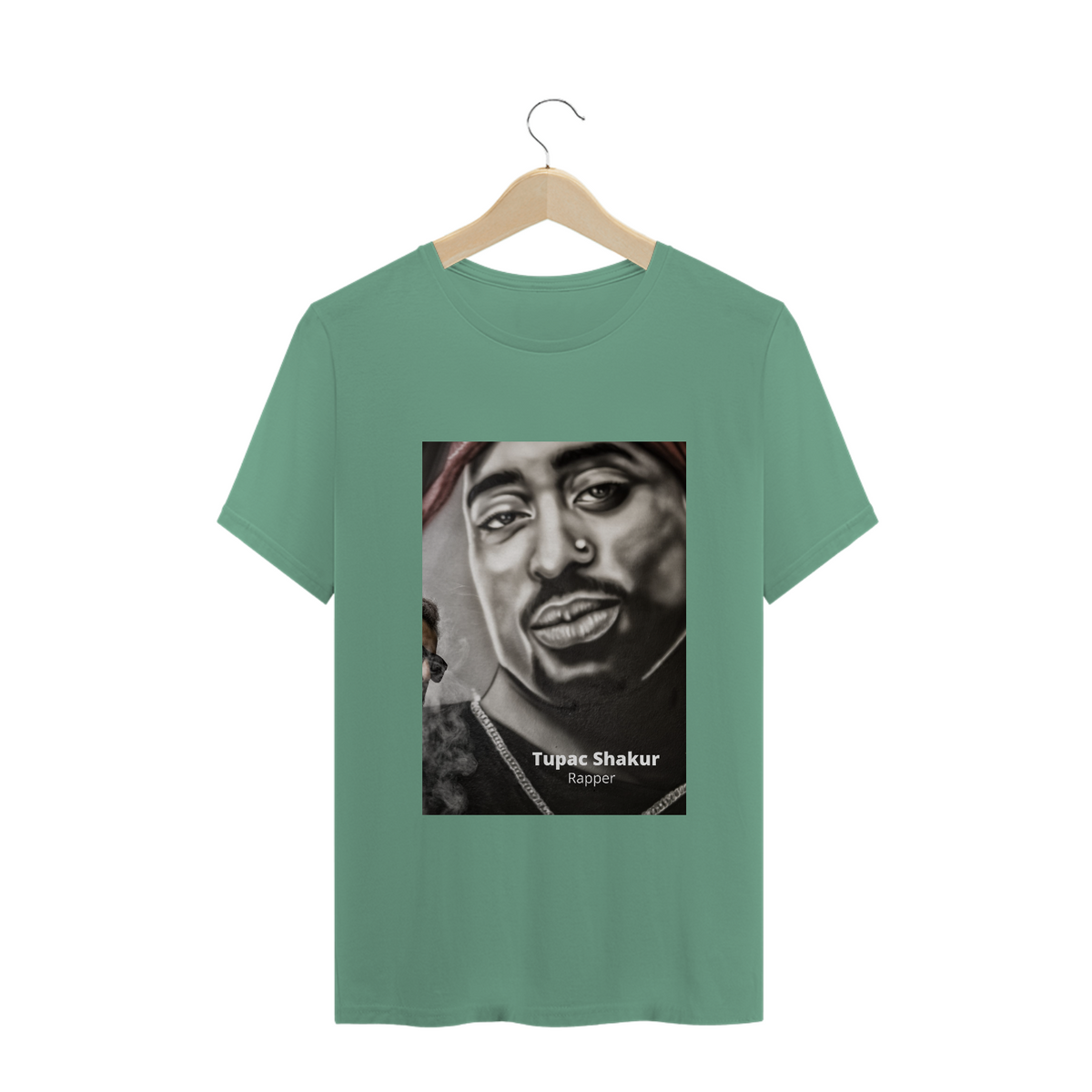 Nome do produto: Camiseta Estonada Tupac Verde