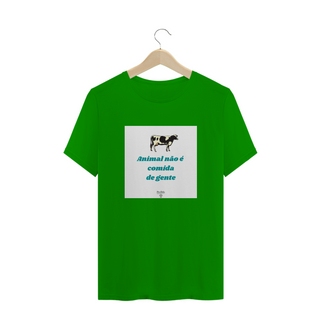 Nome do produtoCamiseta masculina Animal não é comida 