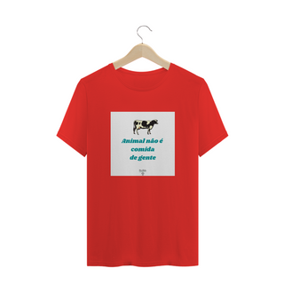 Nome do produtoCamiseta masculina Animal não é comida 