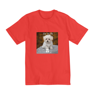 Nome do produtoCamiseta Infantil Amo meu Pet