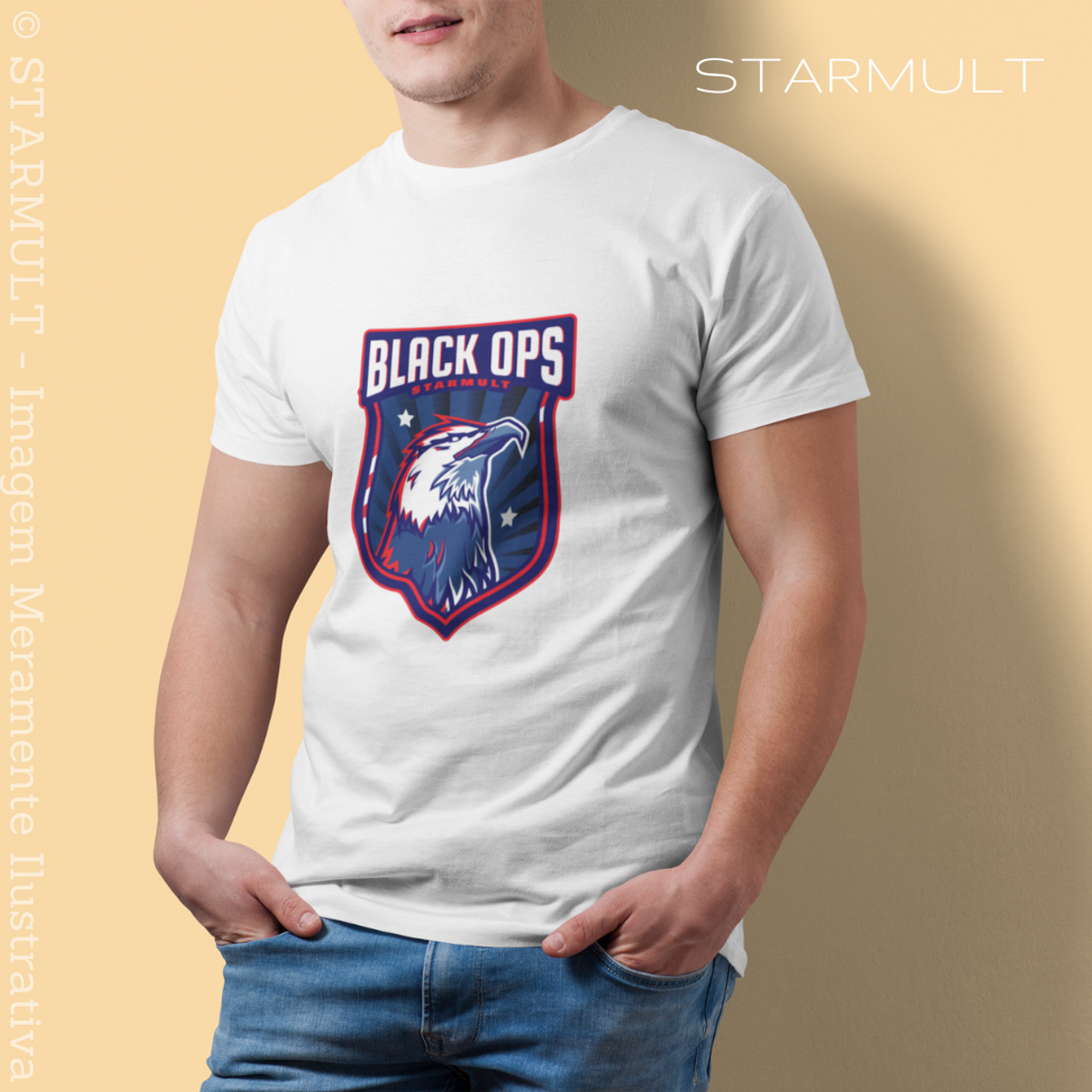 Nome do produto: CAMISETA - BLACK OPS (USA EAGLE) STARMULT