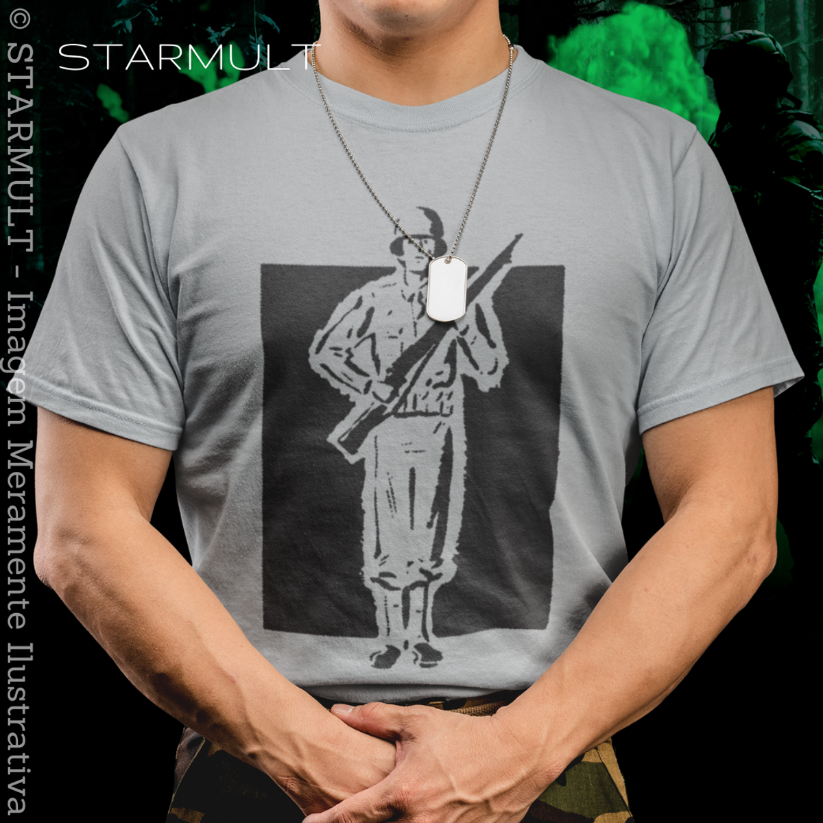 Nome do produto: CAMISETA - SOLDIER IN TRAINING STARMULT