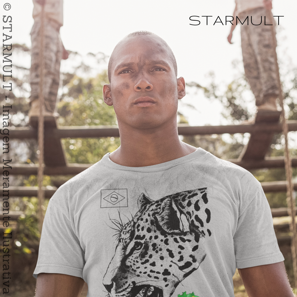 Nome do produto: CAMISETA - ONÇA PINTADA BR STARMULT