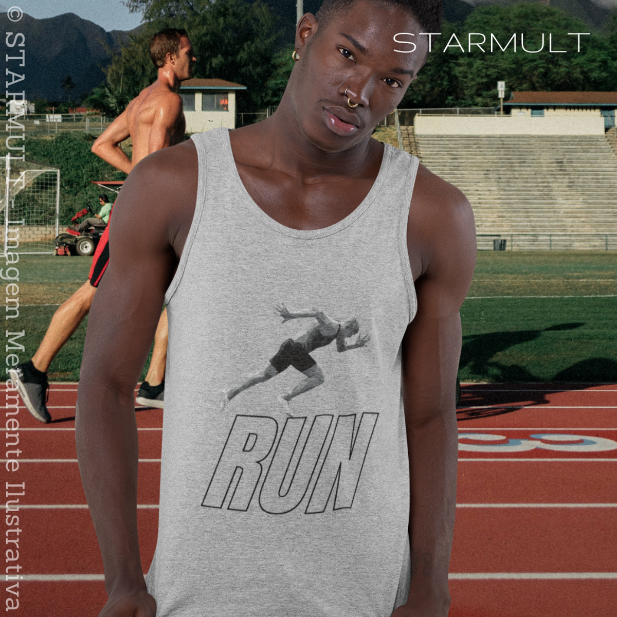 Nome do produto: REGATA - RUN (SILVER) STARMULT