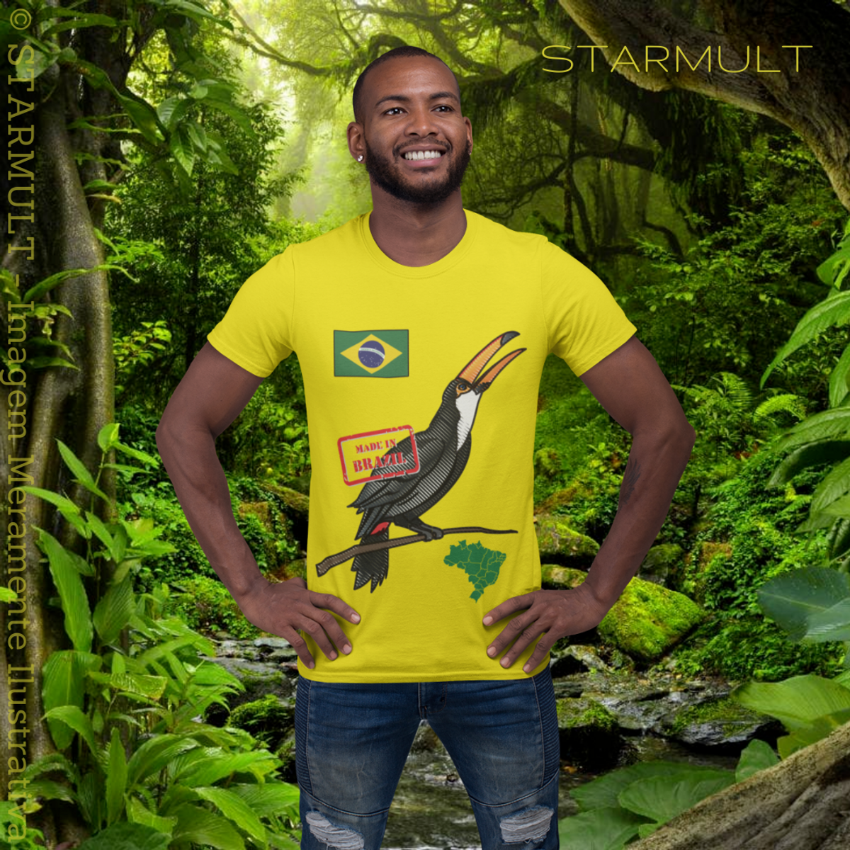 Nome do produto: CAMISETA - MADE IN BRAZIL STARMULT