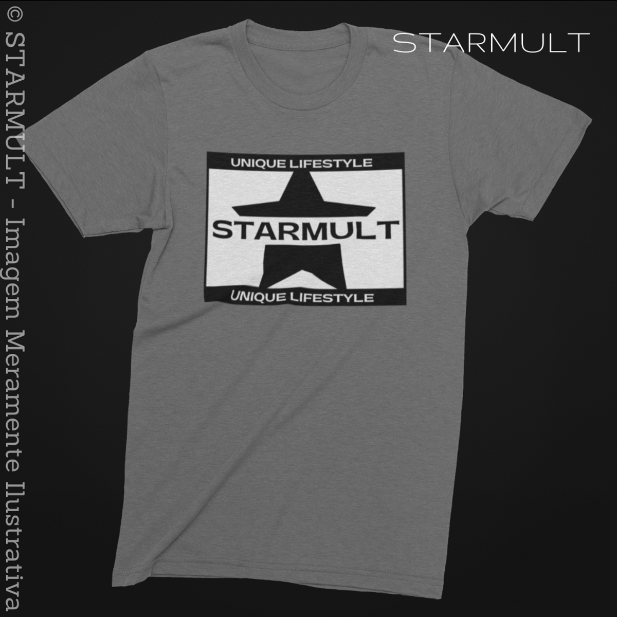 Nome do produto: CAMISETA - UNIQUE LIFESTYLE (BLACK) STARMULT