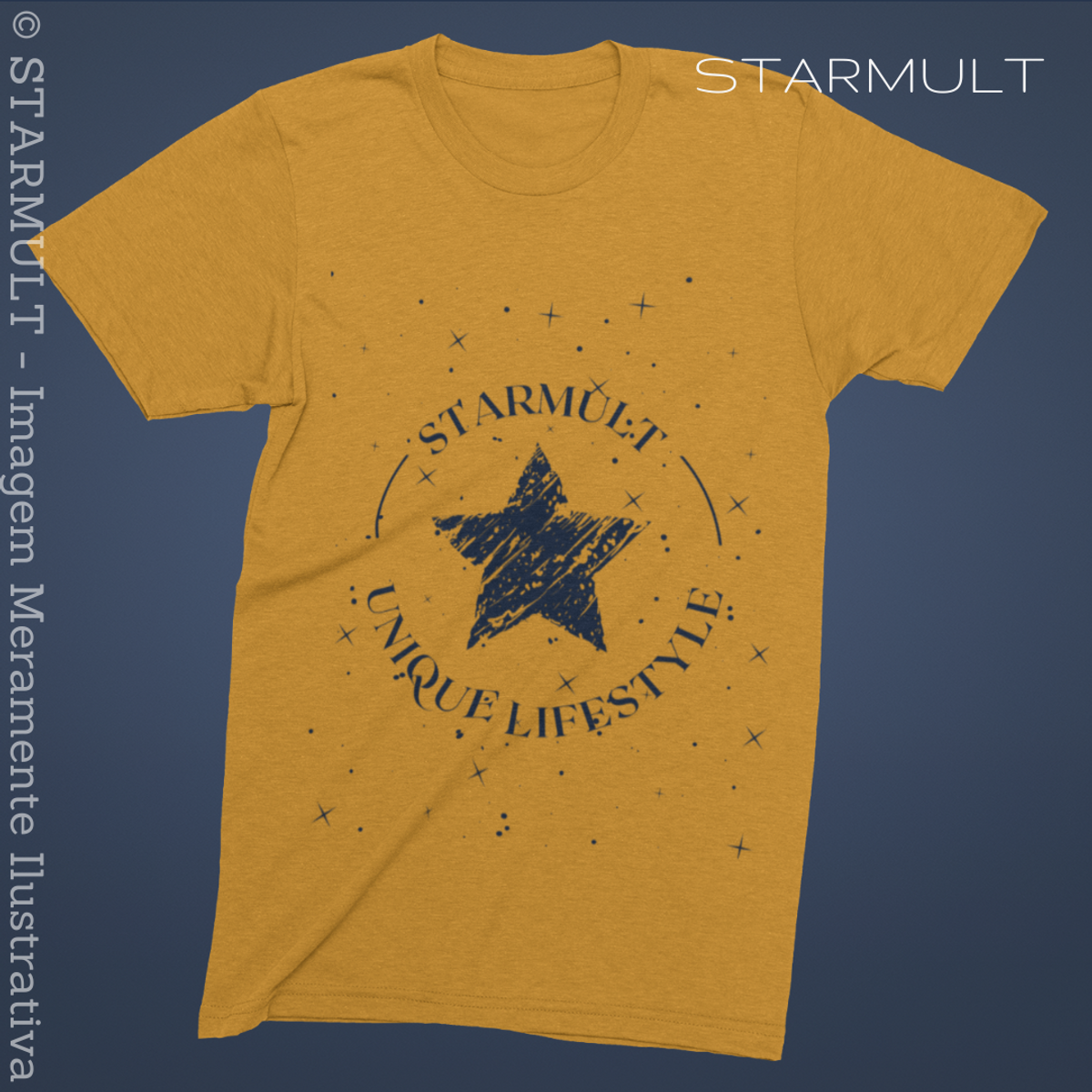 Nome do produto: CAMISETA - UNIQUE LIFESTYLE (BLUE) STARMULT