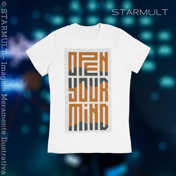 CAMISETA - OPEN YOUR MIND (ORANGE) STARMULT