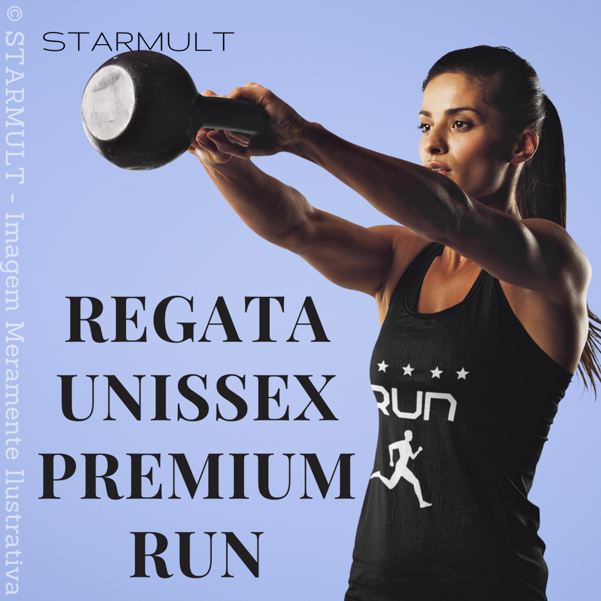 Nome do produto: REGATA - RUN (WHITE) STARMULT