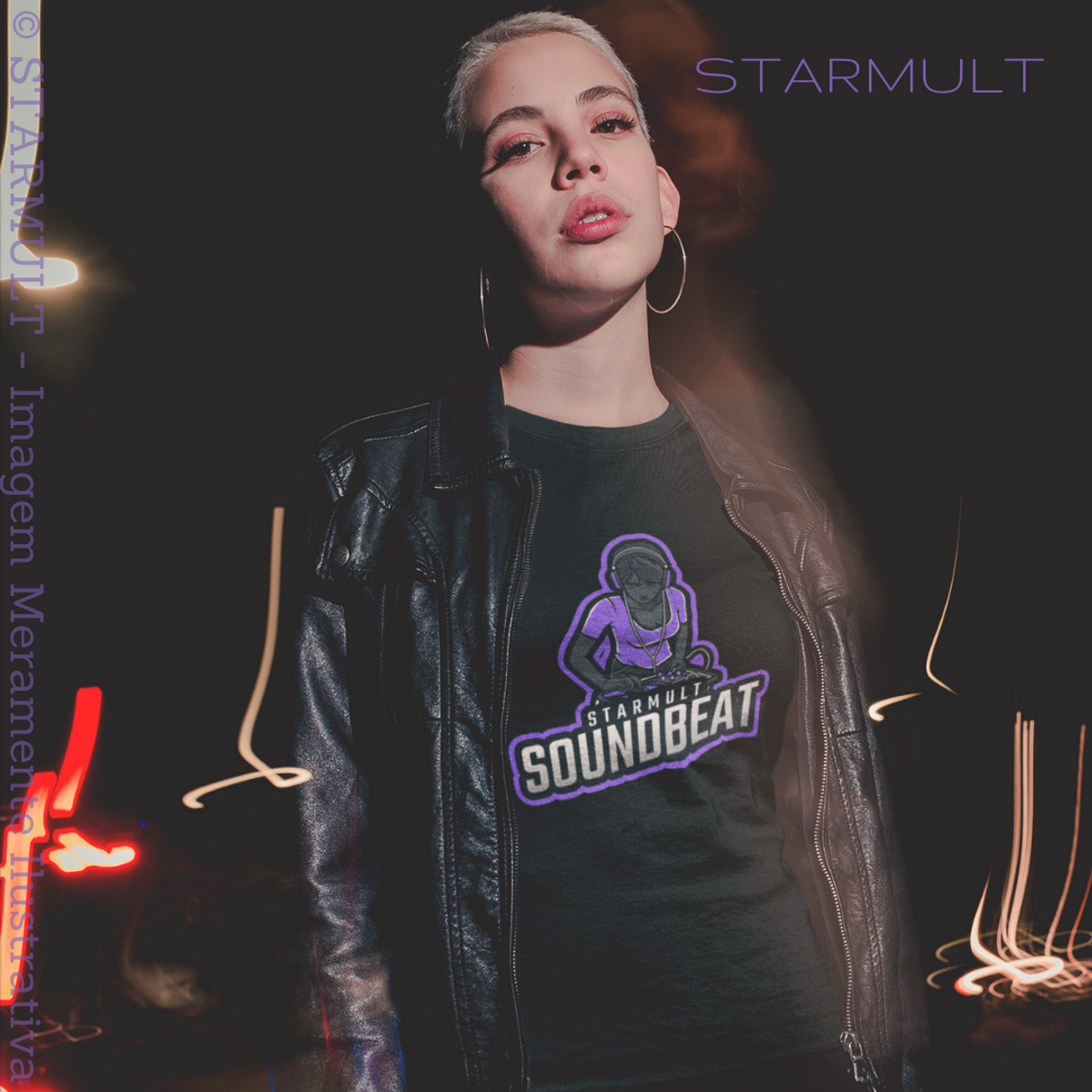 Nome do produto: CAMISETA - SOUNDBEAT (VIOLET GIRL) STARMULT