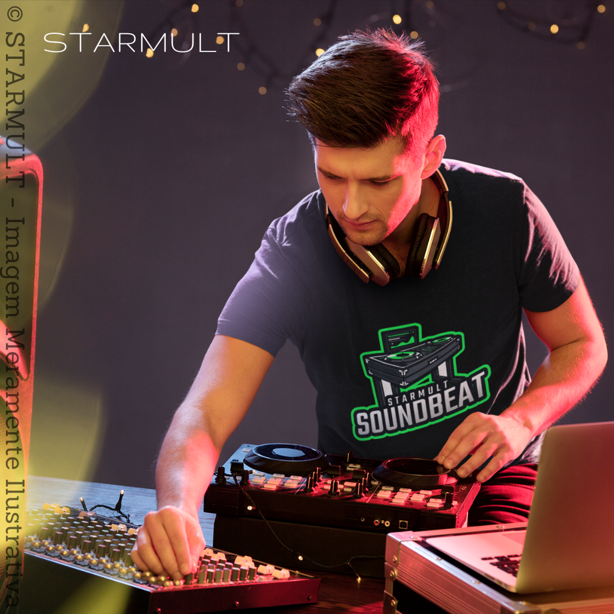 Nome do produto: CAMISETA - SOUNDBEAT (VIRTUAL DJ) STARMULT