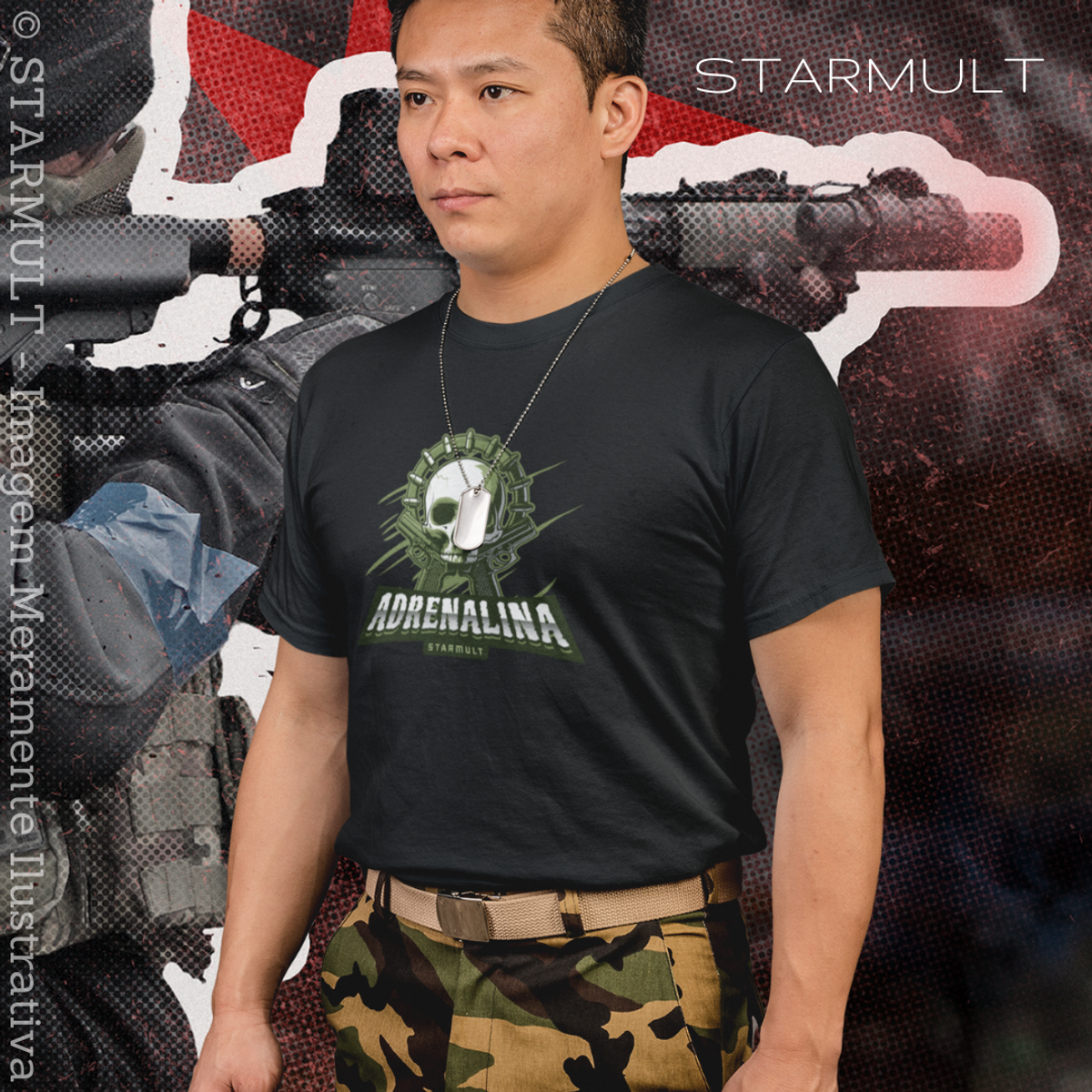 Nome do produto: CAMISETA - ADRENALINA STARMULT