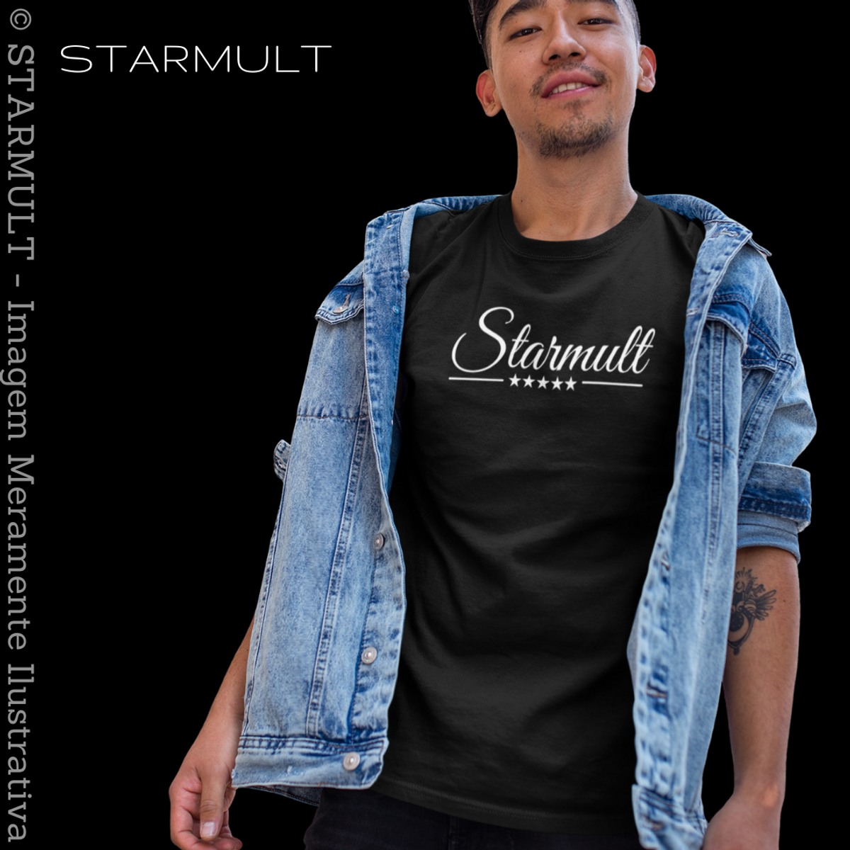 Nome do produto: CAMISETA - (FIVE STARS - WHITE) STARMULT