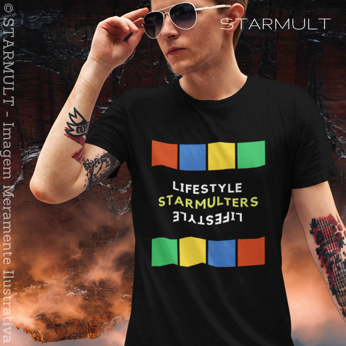 Nome do produto: CAMISETA - STARMULTERS (FOUR COLORS) STARMULT