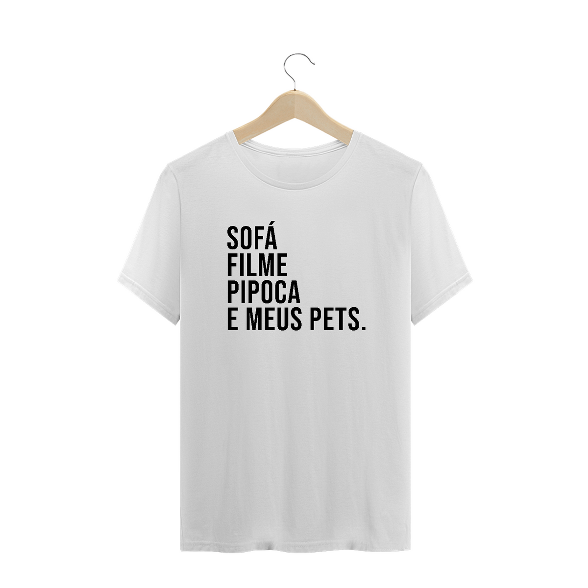 Nome do produto: T-Shirt Sofá e meus pets