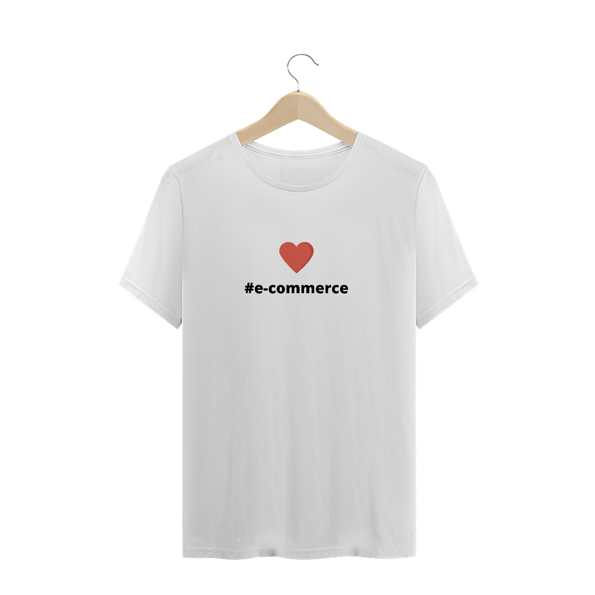 Nome do produto: CAMISETA LOVE #ECOMMERCE BRANCA