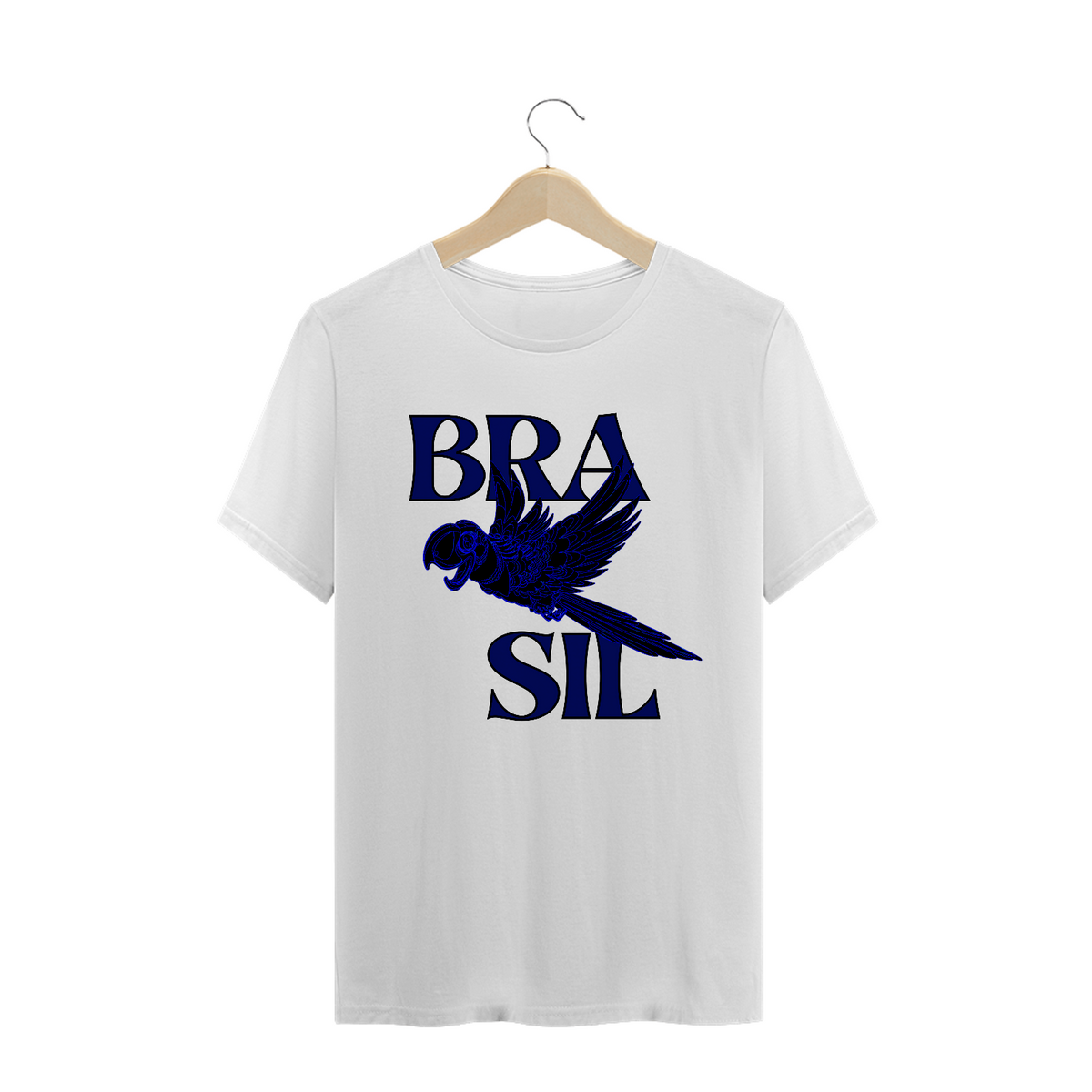 Nome do produto: Camiseta BRAsil Arara Azul