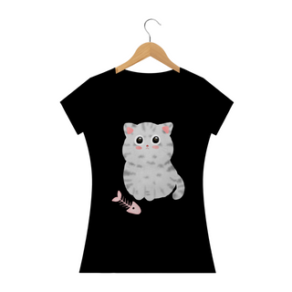 Camiseta Baby Long Gatinho Sapeca