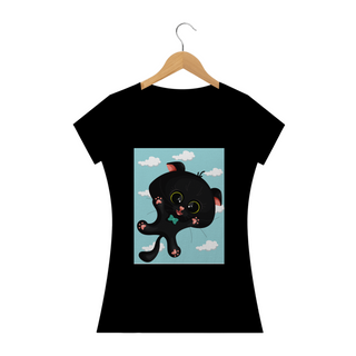 Camiseta Baby Long Gatinho Aventura