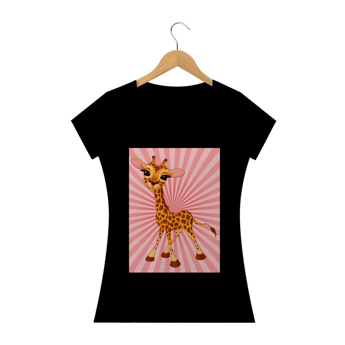 Nome do produto: Camiseta Baby Long Girafa listras