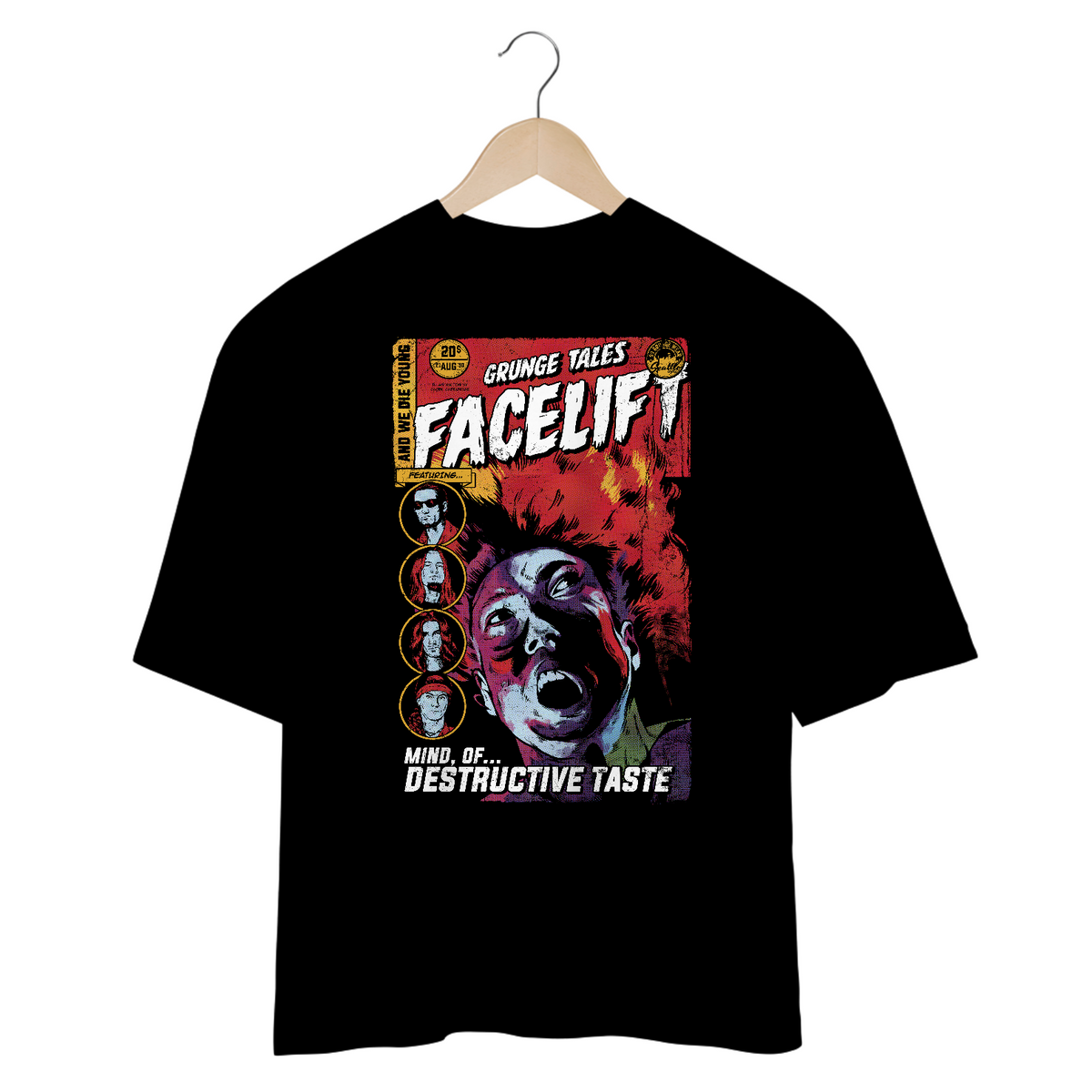 Nome do produto: OVERSIZED - ALICE IN CHAINS - FACELIFT