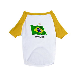 Nome do produtoRoupa T-Shirt Pet My Dog BRAZIL - GK 22