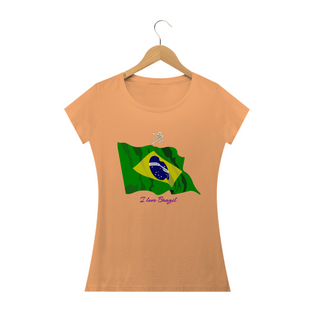 Nome do produtoCamiseta I love Brazil Modelo Baby Long Estonada - GK 22