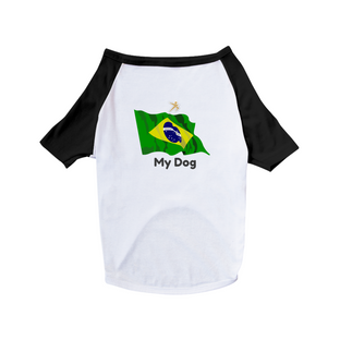 Nome do produtoRoupa T-Shirt Pet My Dog BRAZIL - GK 22
