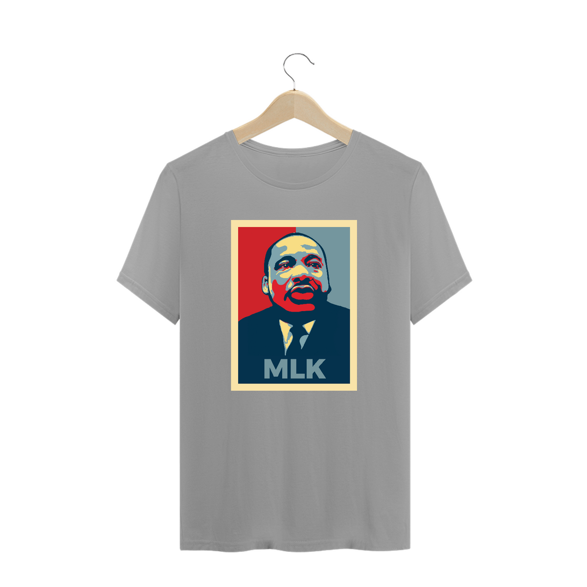Nome do produto: MLK Obama Postrer Style - T-shirt Quality