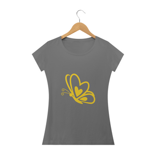 T-Shirt Estonada Feminina Borboleta