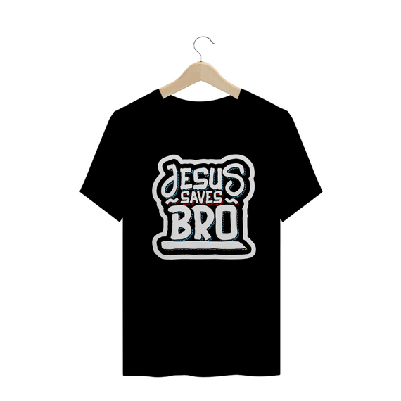 T-shirt Jesus saves bro - Grafite