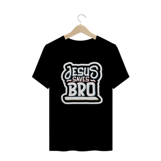 Nome do produtoT-shirt Jesus saves bro - Grafite