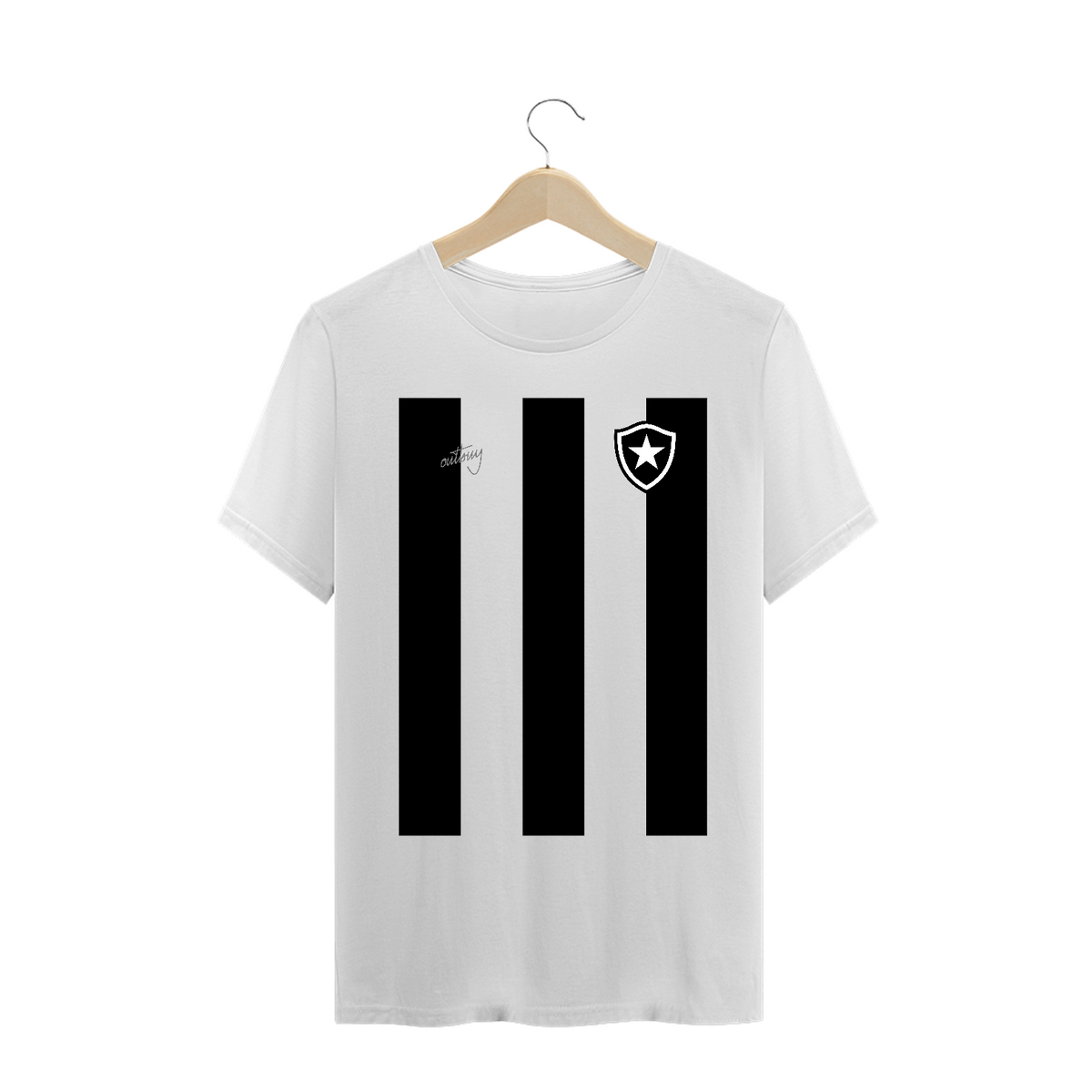 Nome do produto: Camisa Botafogo Listras Pretas
