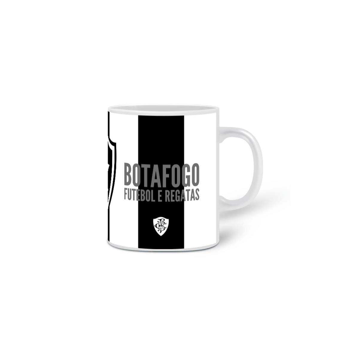 Nome do produto: Caneca Listrada Botafogo Futebol e Regatas
