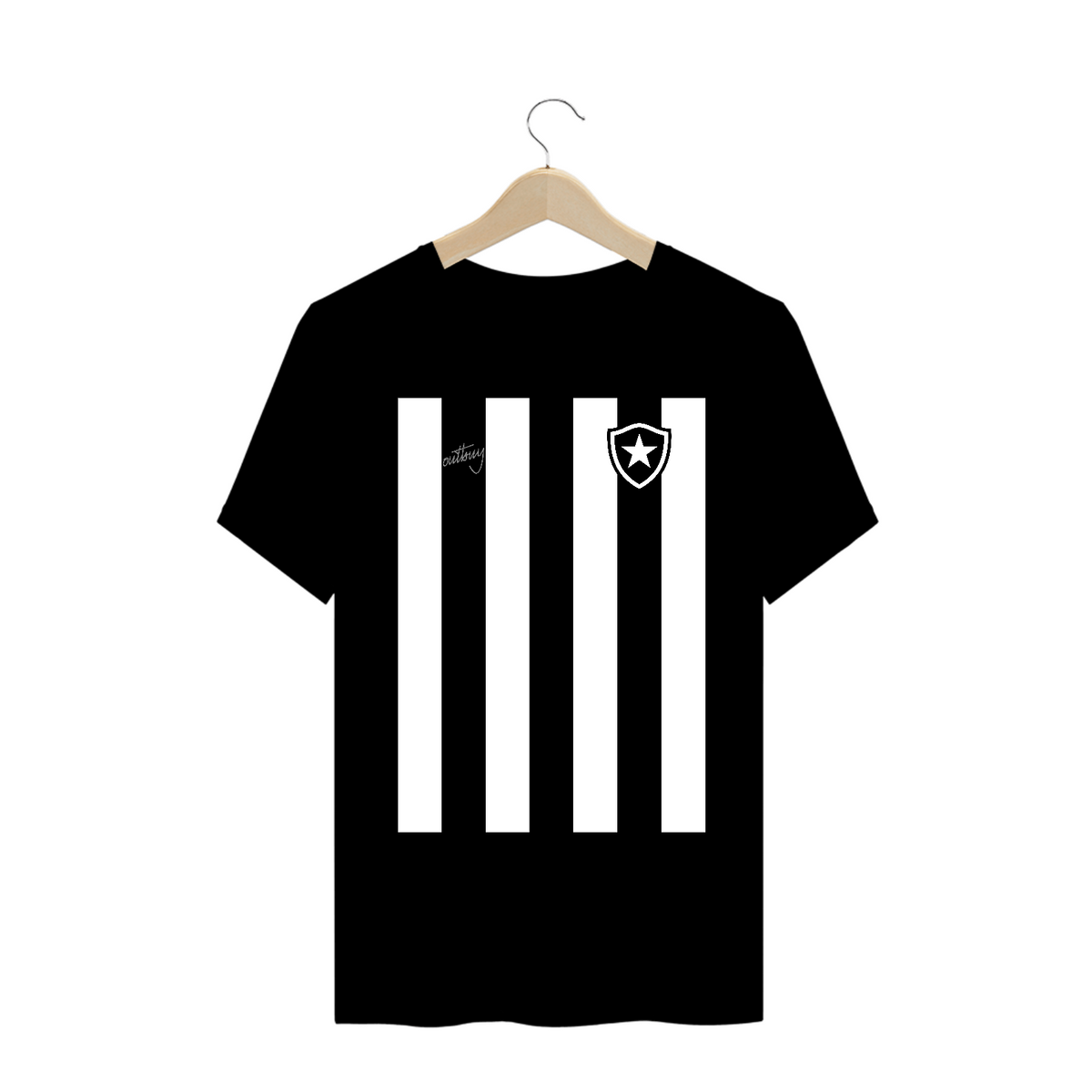 Nome do produto: Camisa Botafogo Listras Brancas
