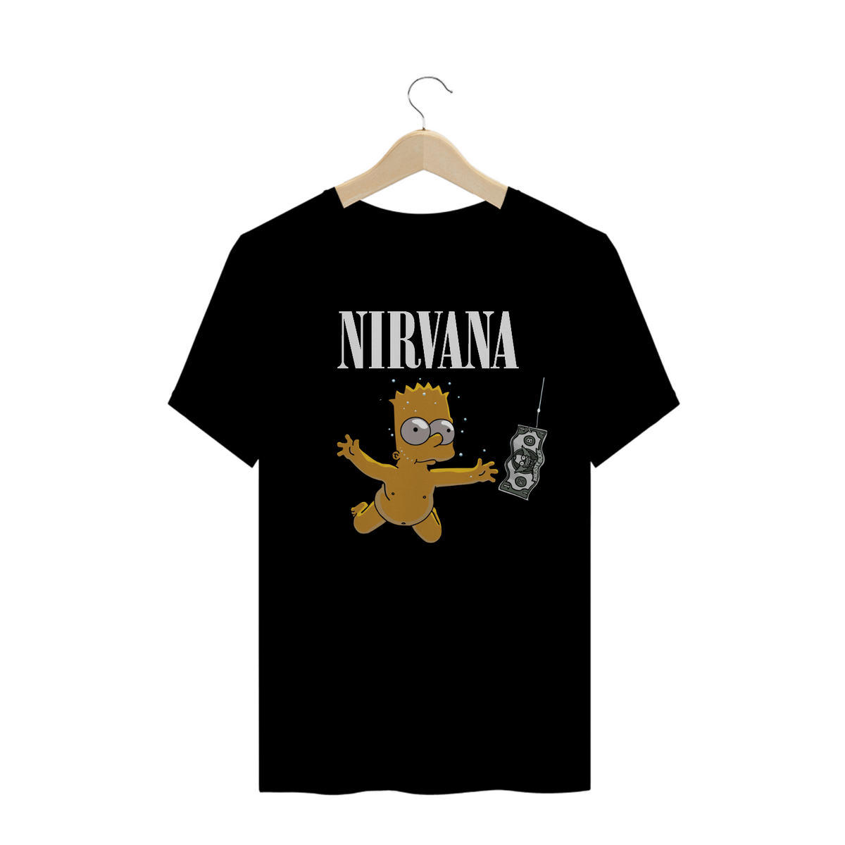 Nome do produto: Bandas - Camisa Nirvana Bart Dolar