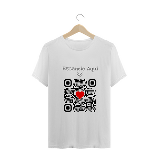 Nome do produtoCamiseta QR Code Eu te Amo Masculino