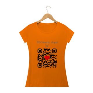 Nome do produtoCamiseta QR Code Eu te Amo Feminino