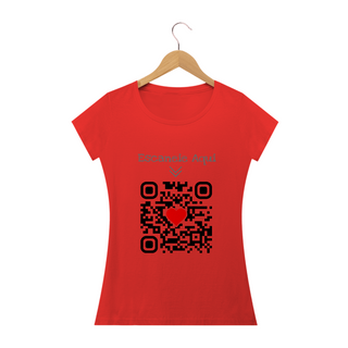 Nome do produtoCamiseta QR Code Eu te Amo Feminino